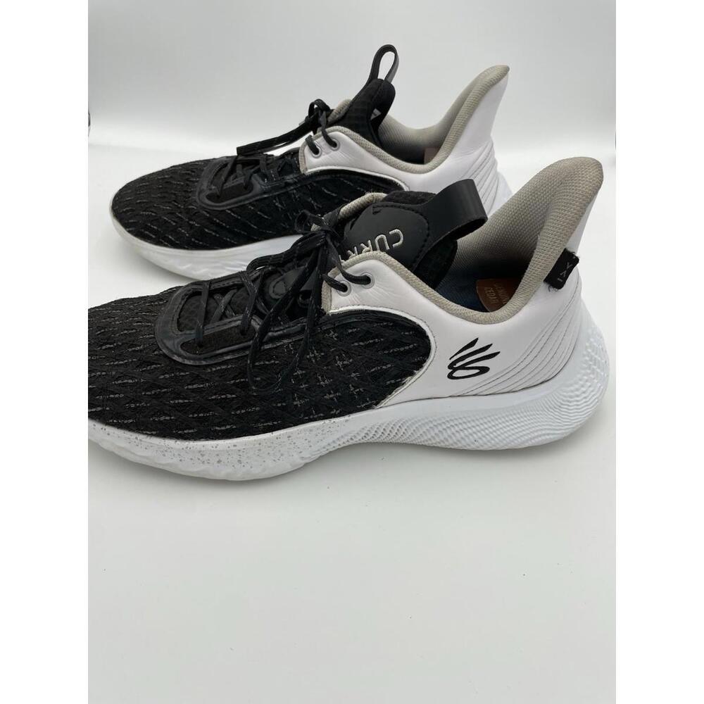 Under Armour Curry Flow 9 Basketball Shoes Mens Size 14 Black White 3025631-103